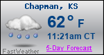 Weather Forecast for Chapman, KS