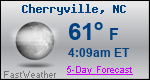 Weather Forecast for Cherryville, NC