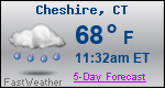 Weather Forecast for Cheshire, CT