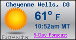 Weather Forecast for Cheyenne Wells, CO