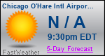Weather Forecast for Chicago O'Hare International Airport, IL