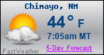 Weather Forecast for Chimayo, NM