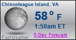 Weather Forecast for Chincoteague Island, VA