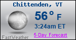 Weather Forecast for Chittenden, VT
