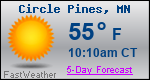 Weather Forecast for Circle Pines, MN