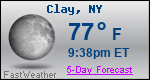 Weather Forecast for Clay, NY