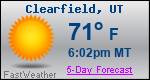 Weather Forecast for Clearfield, UT