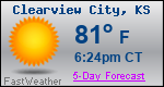 Weather Forecast for Clearview City, KS