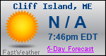 Weather Forecast for Cliff Island, ME