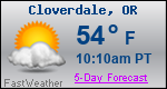 Weather Forecast for Cloverdale, OR