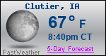 Weather Forecast for Clutier, IA