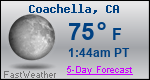 Weather Forecast for Coachella, CA