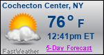 Weather Forecast for Cochecton Center, NY