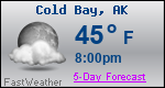 Weather Forecast for Cold Bay, AK