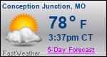 Weather Forecast for Conception Junction, MO
