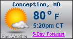 Weather Forecast for Conception, MO
