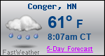 Weather Forecast for Conger, MN