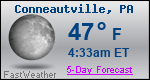 Weather Forecast for Conneautville, PA