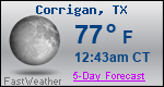 Weather Forecast for Corrigan, TX