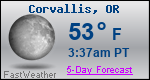 Weather Forecast for Corvallis, OR
