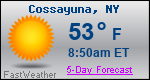 Weather Forecast for Cossayuna, NY