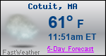 Weather Forecast for Cotuit, MA