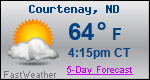 Weather Forecast for Courtenay, ND