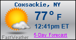 Weather Forecast for Coxsackie, NY