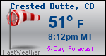 Weather Forecast for Crested Butte, CO