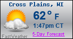Weather Forecast for Cross Plains, WI