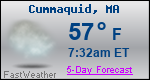 Weather Forecast for Cummaquid, MA