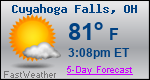 Weather Forecast for Cuyahoga Falls, OH
