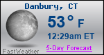 Weather Forecast for Danbury, CT