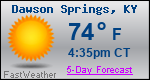 Weather Forecast for Dawson Springs, KY