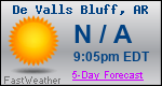 Weather Forecast for De Valls Bluff, AR