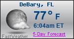 Weather Forecast for DeBary, FL