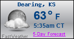 Weather Forecast for Dearing, KS
