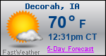 Weather Forecast for Decorah, IA