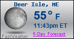 Weather Forecast for Deer Isle, ME