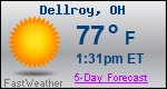 Weather Forecast for Dellroy, OH
