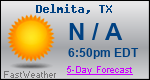 Weather Forecast for Delmita, TX