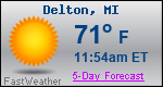 Weather Forecast for Delton, MI