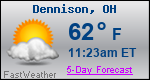 Weather Forecast for Dennison, OH