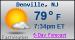 Weather Forecast for Denville, NJ