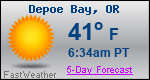 Weather Forecast for Depoe Bay, OR