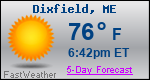 Weather Forecast for Dixfield, ME