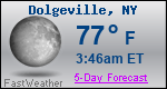 Weather Forecast for Dolgeville, NY