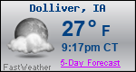Weather Forecast for Dolliver, IA