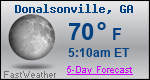 Weather Forecast for Donalsonville, GA