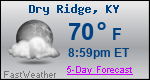 Weather Forecast for Dry Ridge, KY